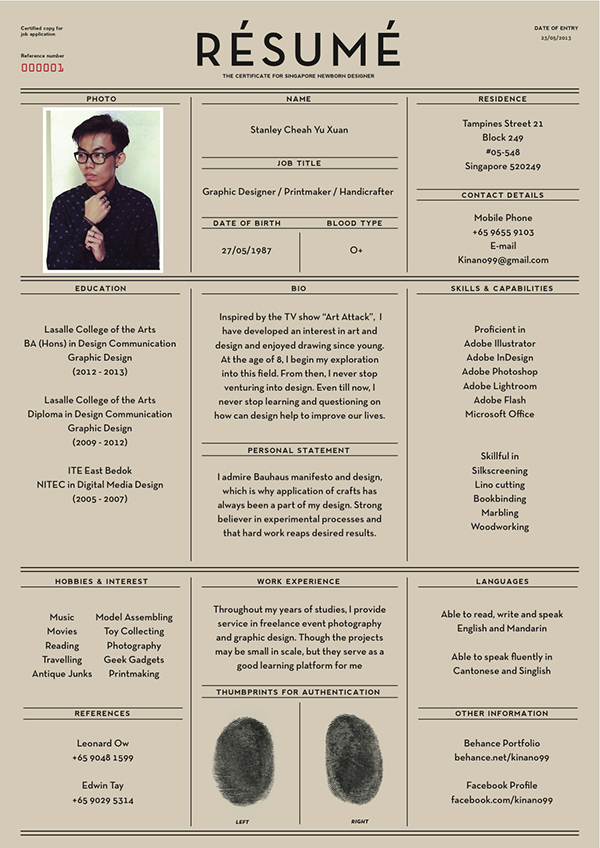 different resume formats, creative compact resume template