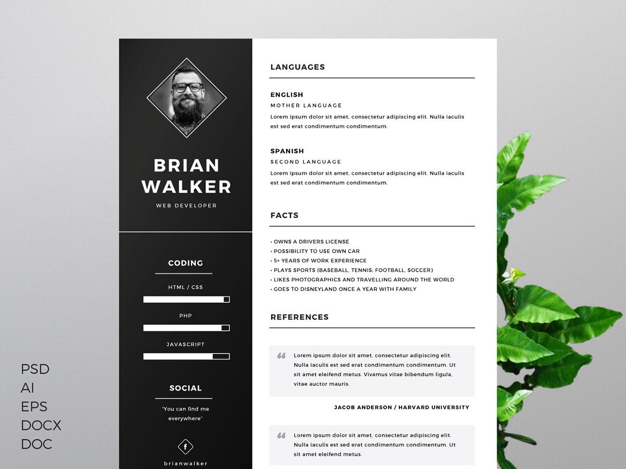 free resume template