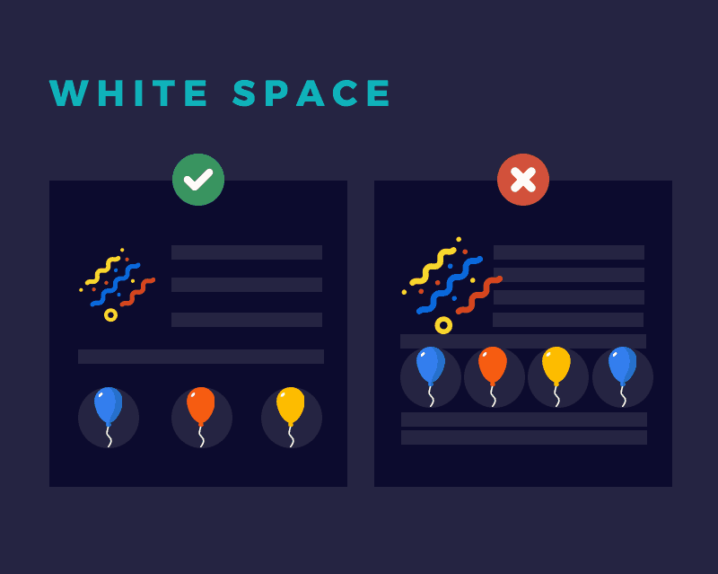 design principle, whitespace, whitespace and layouts