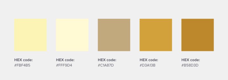 metallic gold color code