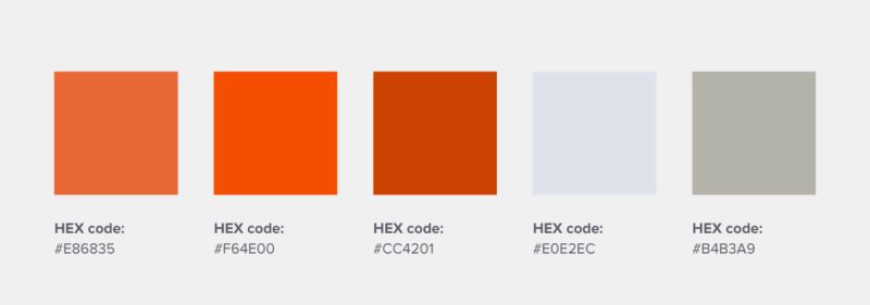 15 Orange Color Palette Inspirations with Names & hex Codes! – Inside Colors