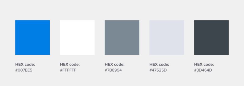 dropbox colors hex codes, dropbox color palette, blue grey color palette