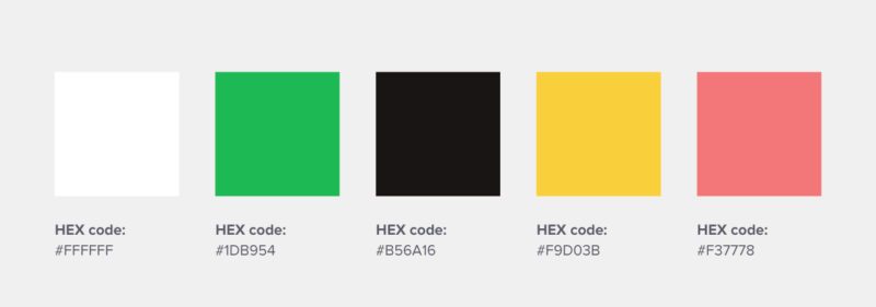 spotify color palette meaning