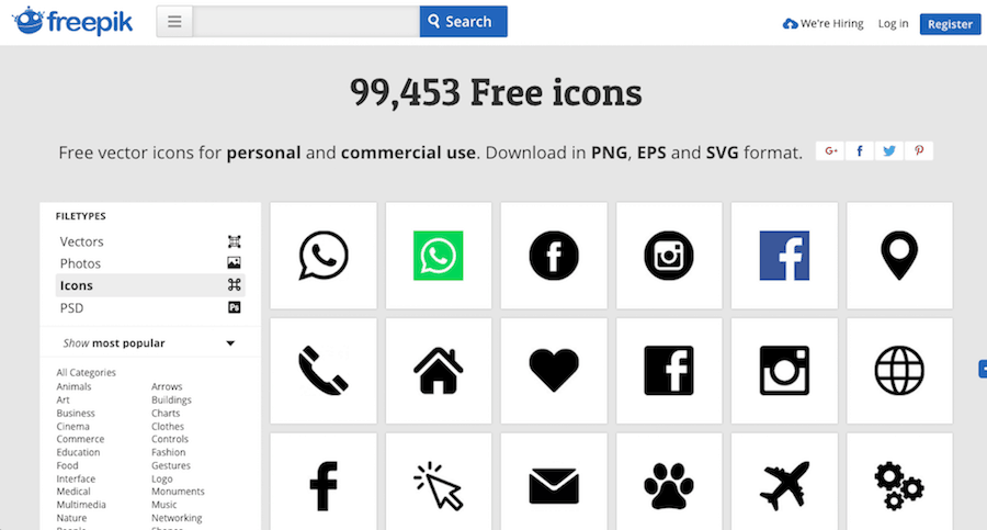 Download 55 Free Icon Marketplaces And Websites For Your Graphic Design Needs Piktochart