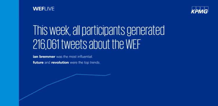 How to use WEFLIVE 2017 by KPMG report presentation visuals