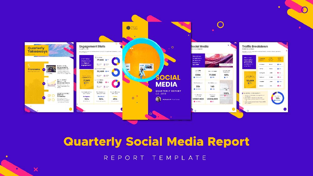 social media reports, quarterly report template