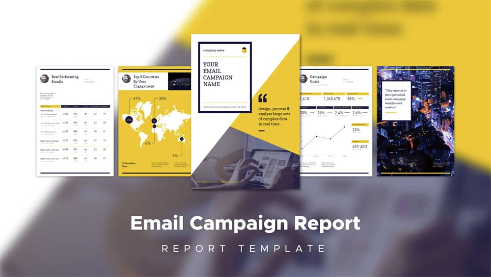 web email campaign report, email report templates