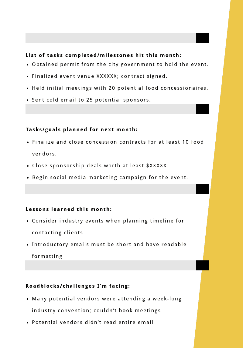 Progress Report: How to Write, Structure, and Make It Visual Intended For Monitoring And Evaluation Report Writing Template