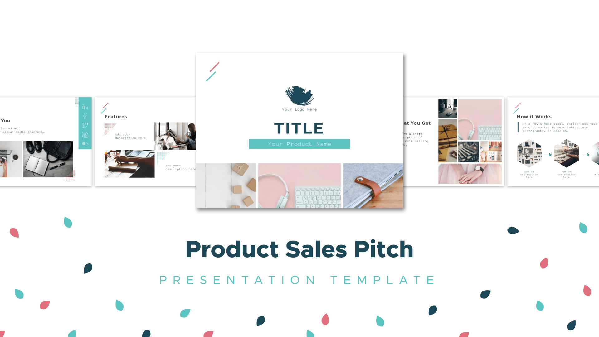product sales pitch template example, casual sales deck example