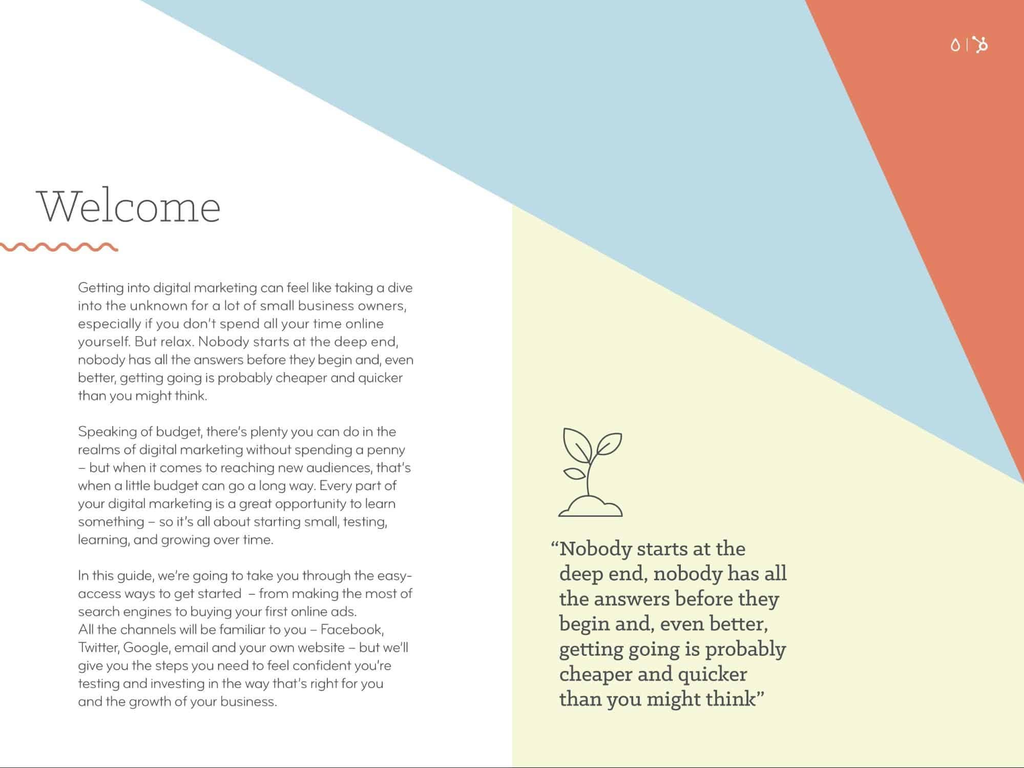 geometrical theme ebook ideas, geometrical page design example