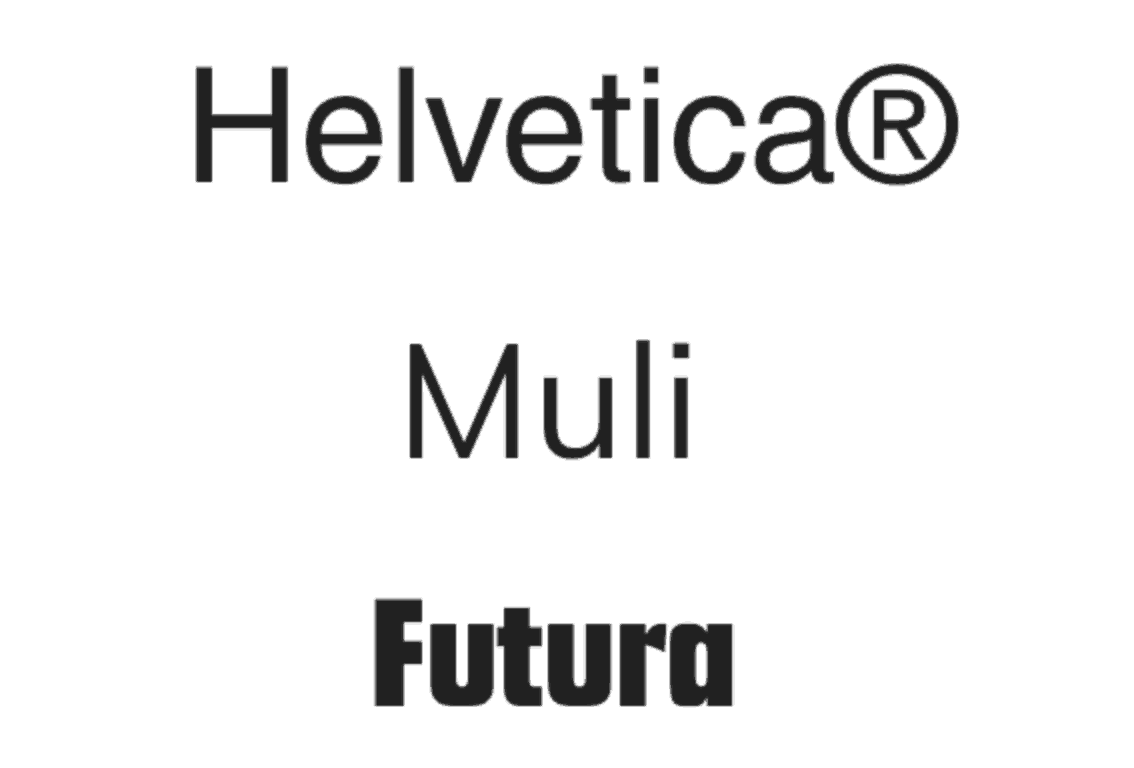 brand font examples for modern logo design showcasing sans serifs 