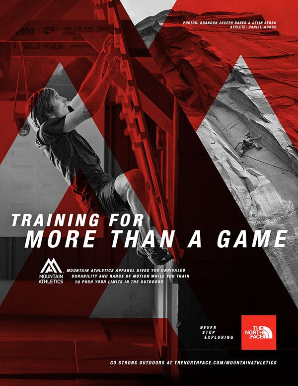 the north face poster example using a poster maker tool 