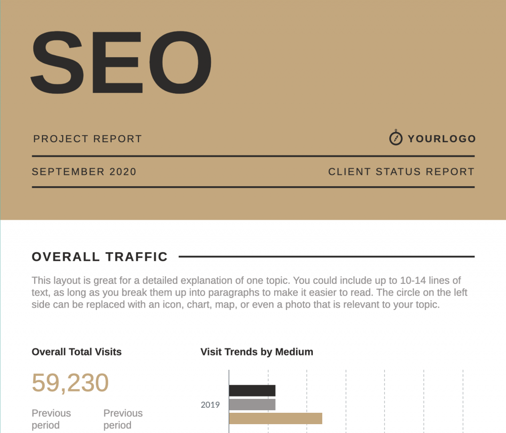 SEO Report template