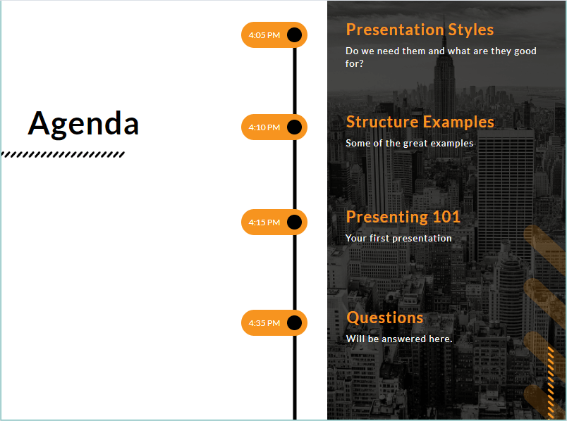 presentation structure informative