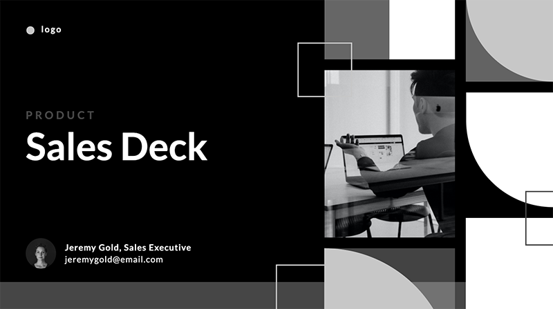 monochrome sales deck example
