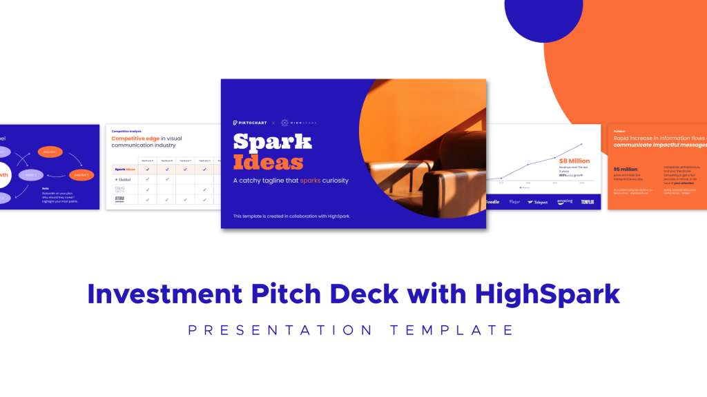 investment pitch deck, template highspark