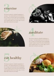 Healthy Living Infographics Template