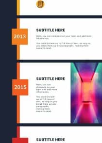 Yearly Timeline Infographic Template