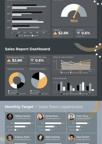 Sales Monthly Update Widescreen Presentation Template