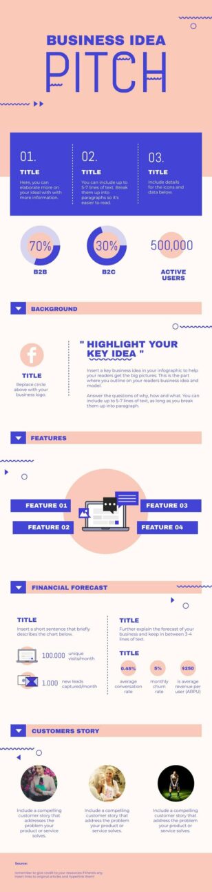 Ideas Pitch Informational Infographic Template