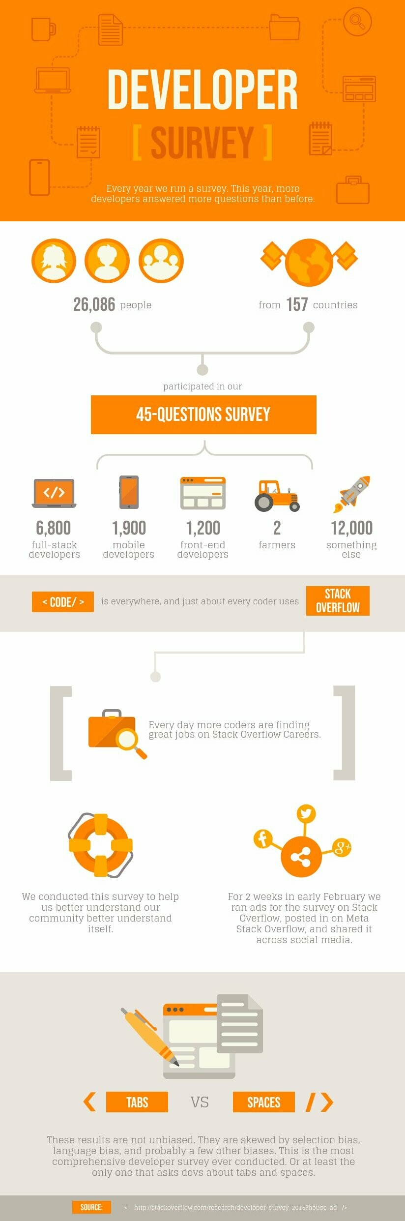 Developer Survey Results Infographic Template