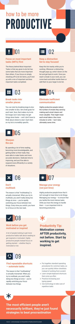How to Concentrate on Studies List Infographic Template