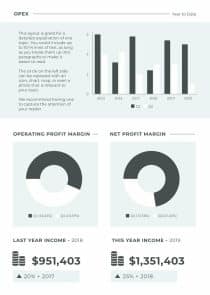 Monthly Financial Performance Dashboard Infographics Template