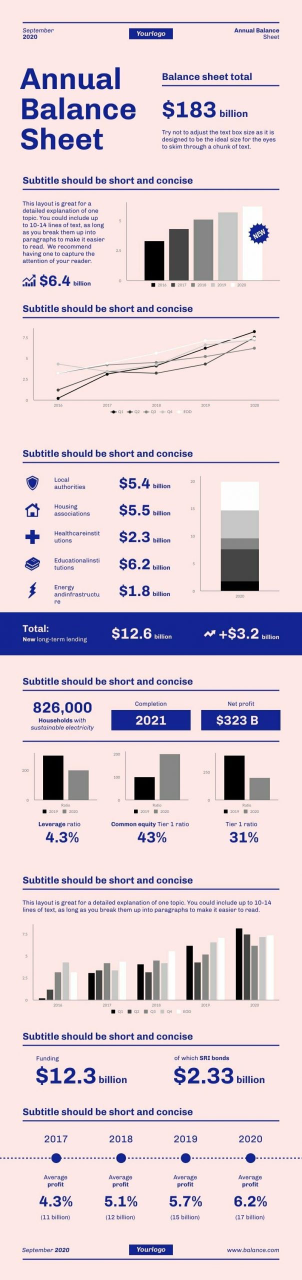 Annual Balance Sheet Infographics Template