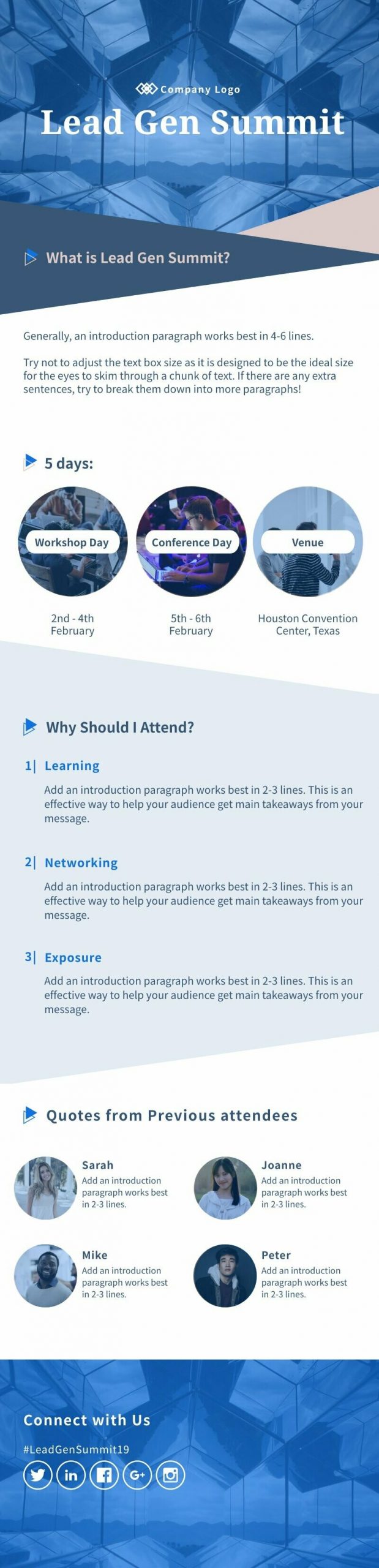 Summit Event Infographic Template
