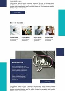 Marketing Newsletter Infographic template