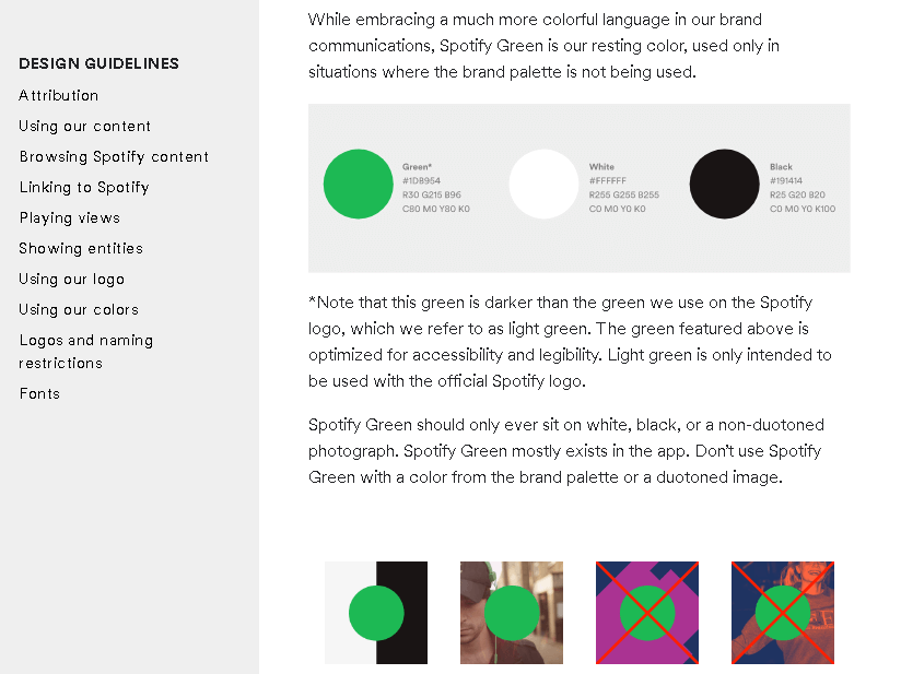 spotify brand guidelines for user interface and beyond 