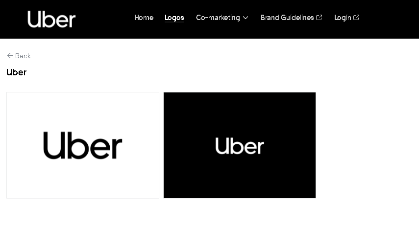 uber logos following brand guidelines 