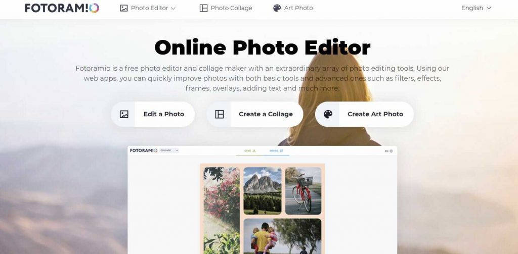 Fotoramio: Editor de Fotos Online