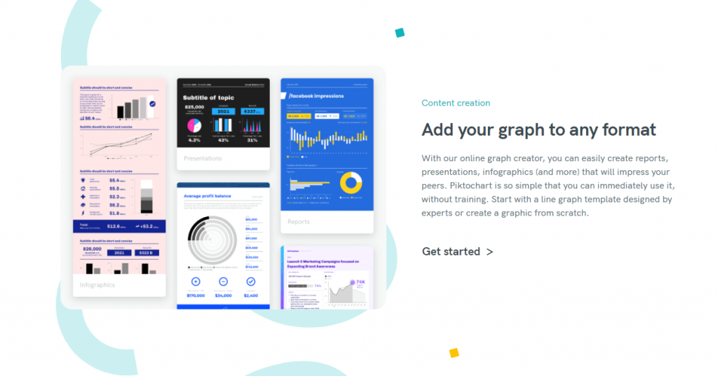 Piktochart graph maker