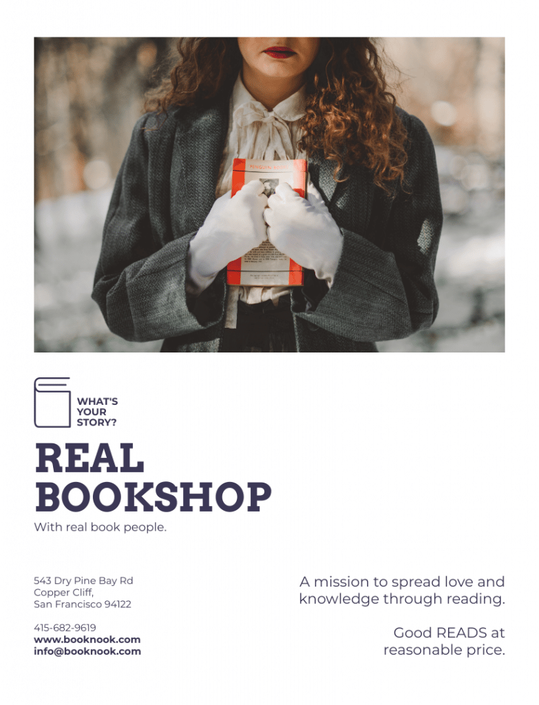 small business bookshop promotion flyer business flyer templates