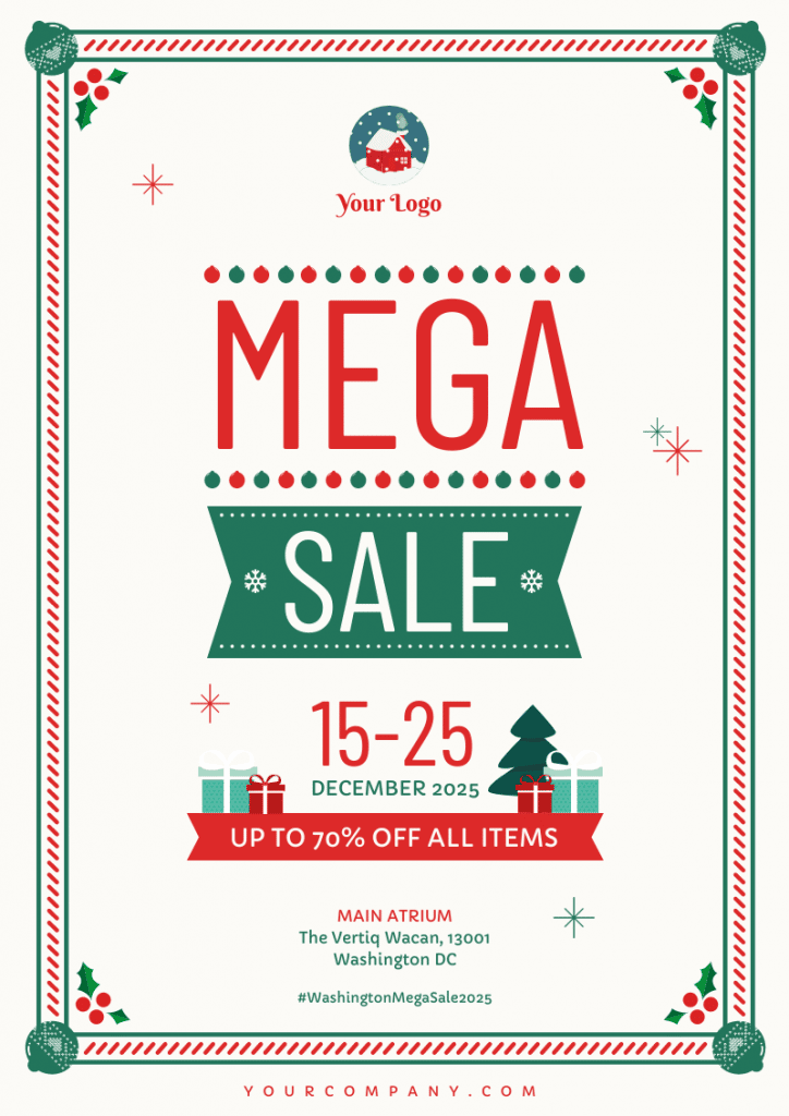 End Of The Year Women's Clearance Sale Simple Small Fresh Event Poster  Template E-commerce