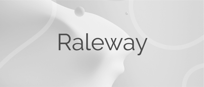 raleway font, presentation font