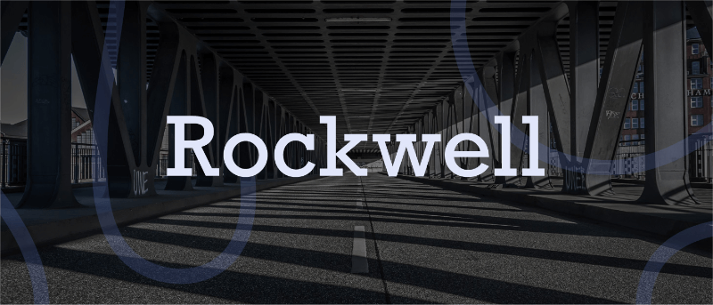 rockwell font, presentation font