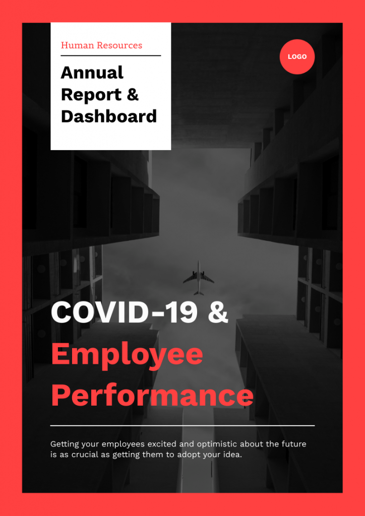 cover page of HR annual report template