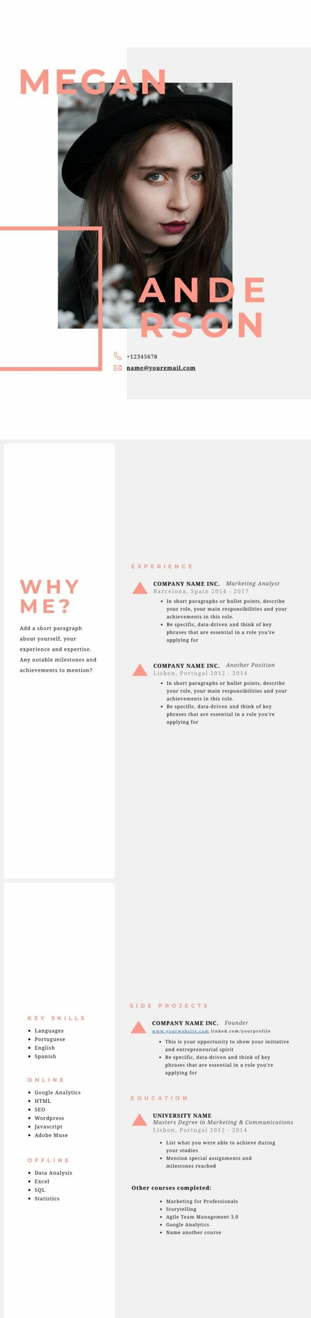 CV Email Marketer Template