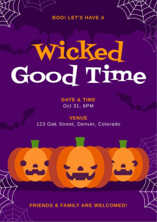 Wicked Halloween Invitation