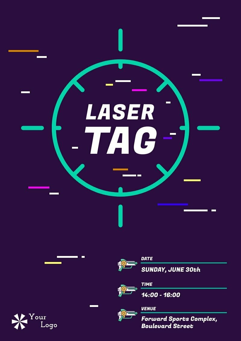 Team Activity: Laser Tag Flyer Template