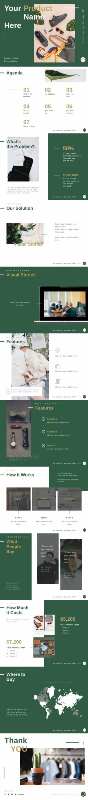 Product Pitch Presentation Template