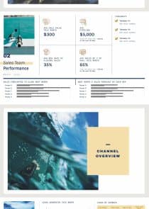 Monthly Sales Report (Landscape) Template