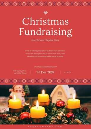 Christmas Fundraising Poster Template