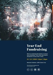 Year-End Fundraising Poster Template