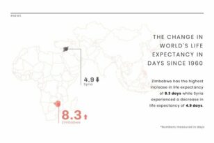 Life Expectancy News Visualization template