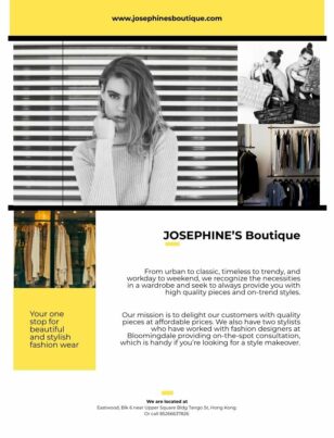 Josephine Flyer Template