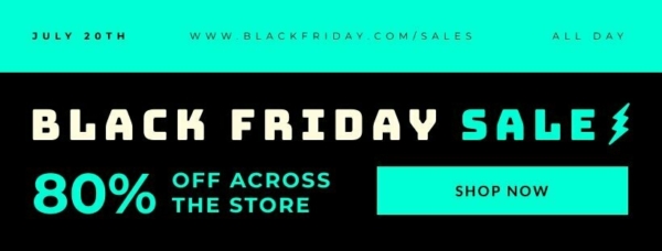 Black Friday Promo Facebook Cover