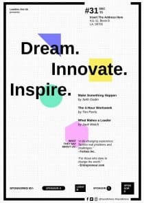 Leadership Conference Creative Poster Template